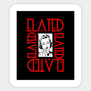 Elated Sticker